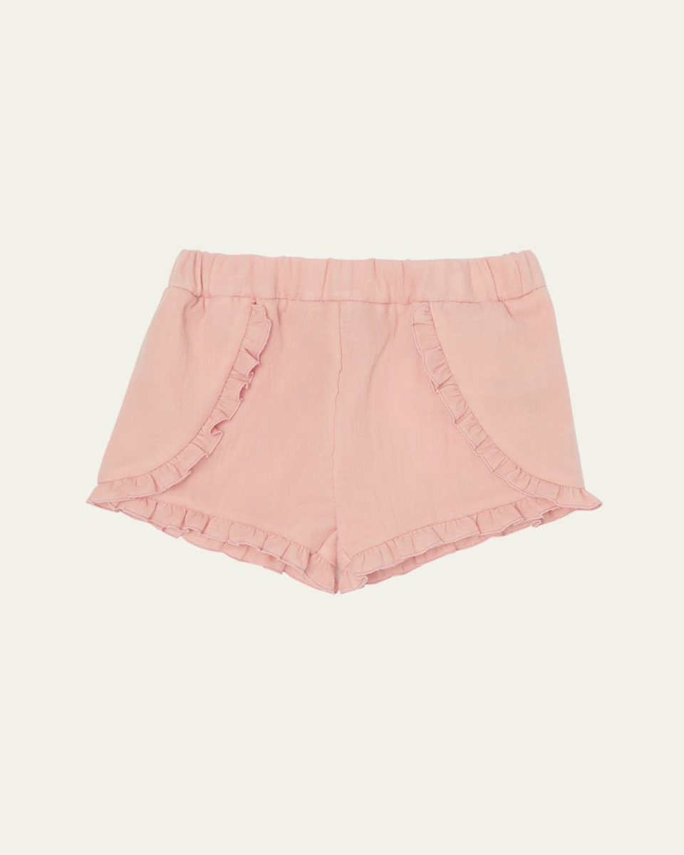 Girl's Ruffle Trim Shorts, Size 3M-18